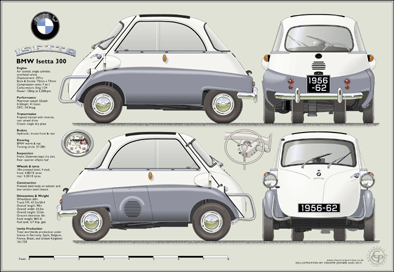 BMW Isetta 300 (4 wheel) 1957-62